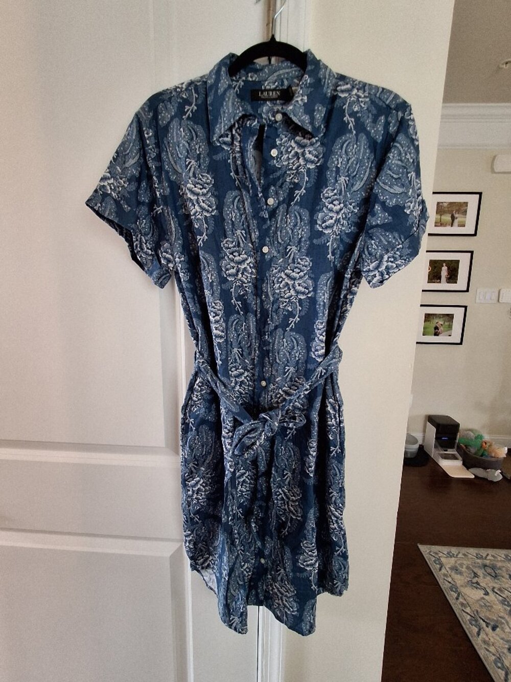 Ralph Lauren Floral Linen Dress - Size 6